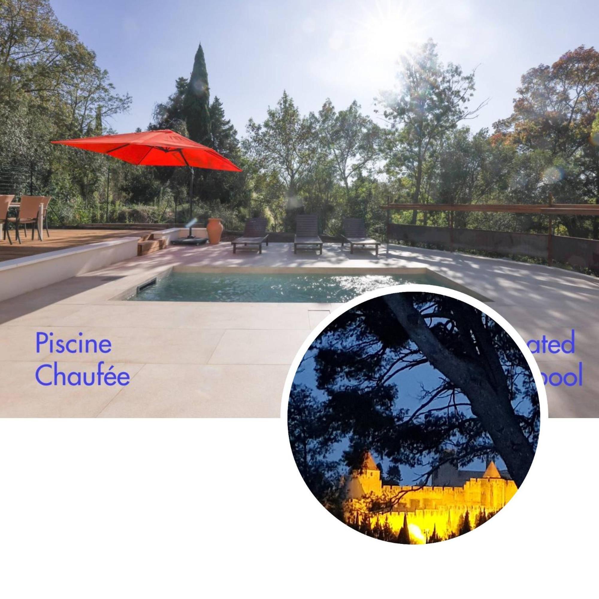 Villa St Francois Piscine Privee Chauffee ,Clim ,Parking Gratuit Carcassonne Exteriör bild